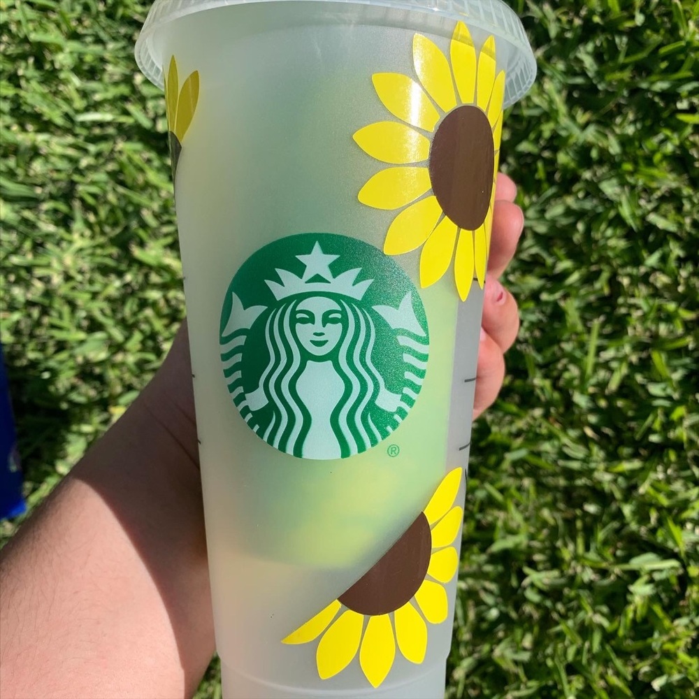 Sunflower custom Starbucks cup